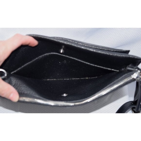 Nine West Black Pebbled Leather Crossbody Bag - Picture 5 of 6